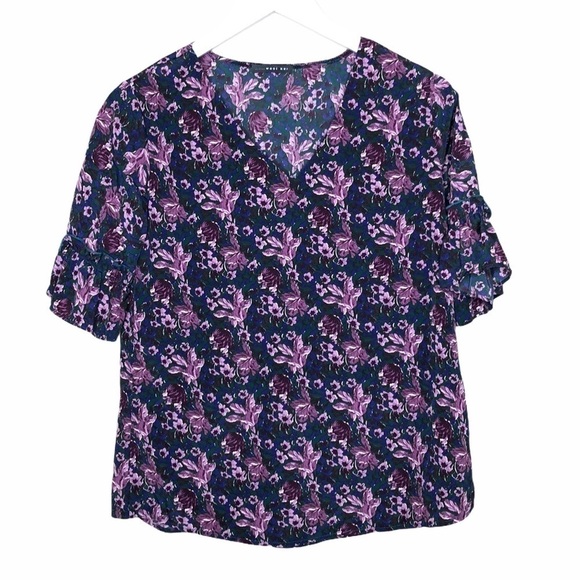 NEW Stitch Fix West Kei Iris ruffle sleeve top - Picture 1 of 7